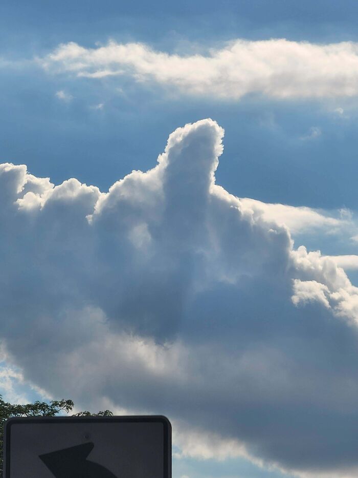 Rude Cloud Flipping Me Off