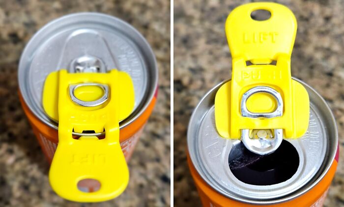 Save Your Nails From The Struggle With The Soda Tab Opener, A Handy Helper That Makes Opening Cans A Breeze, No Matter How Long Your Nails Are