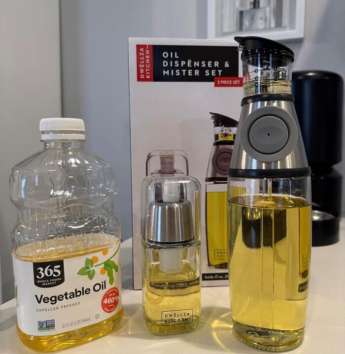 Streamline Your Cooking With The Olive Oil Sprayer And Dispenser, A Convenient Way To Add Just The Right Amount Of Oil To Your Dishes