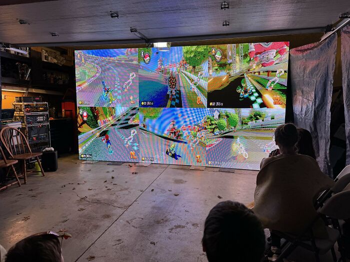 Neighbor Had A Giant Mario Kart Contest For Trick Or Treaters 🎃👻