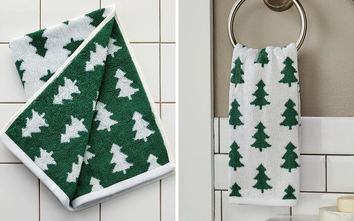 Add A Touch Of Festive Flair To Your Guest Bathroom With Holiday Themed Towels