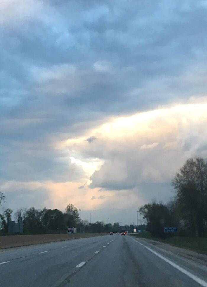 This Picture My Dad Sent Me Of A Cloud That Looks Like A Shark