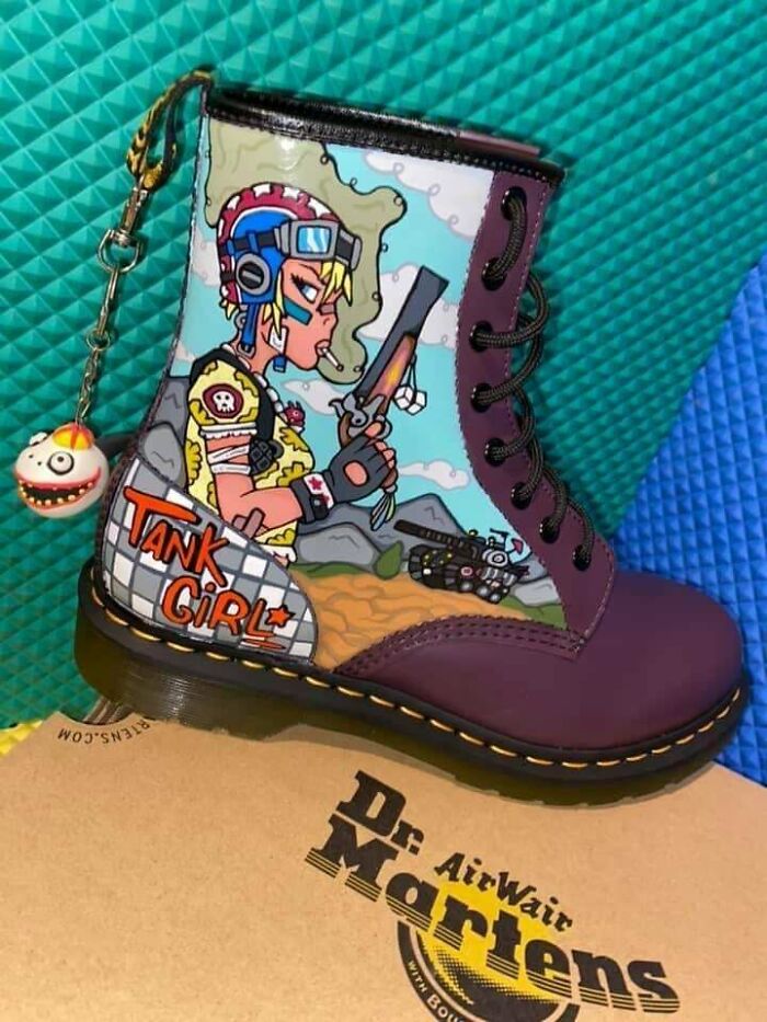 Custom Dr.martens I Painted For My Mom’s Birthday