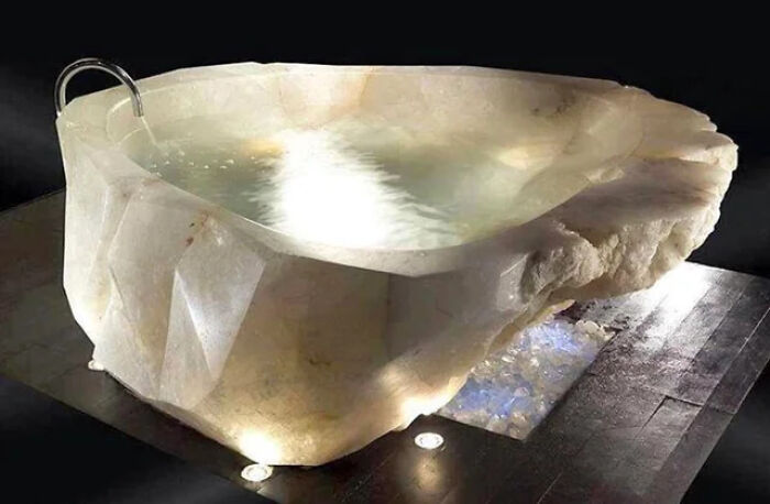 Million Dollar Tub Cut From A Single Piece Of Quartz