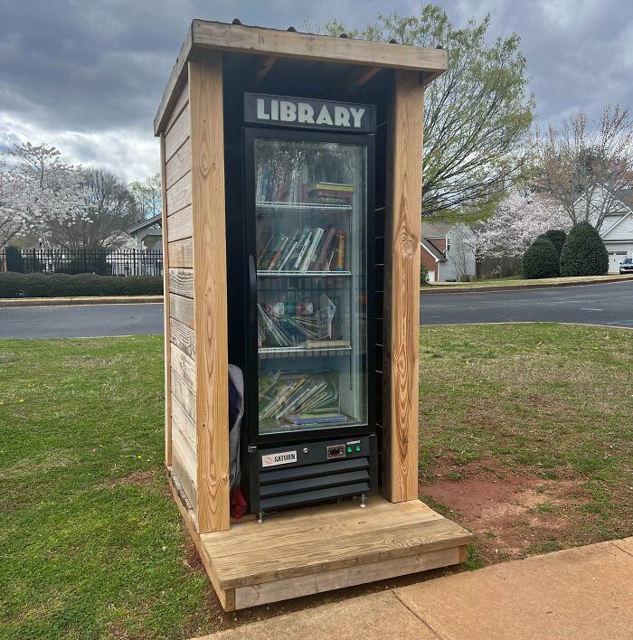 Our Neighbors Raised Money To Build Our Own Neighborhood Little Free Library