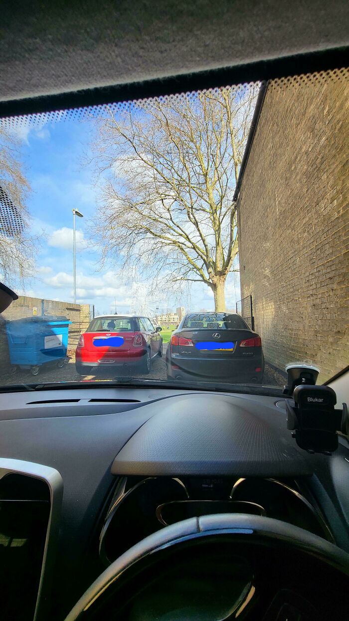 Finished Work And Two Cars Have Blocked Me In. No Other Way Out And You Could've Fit 2-3 Cars To The Left Of Mine No Problem. Knocked On The Airbnb Door And No Answer. Wtf Do I Do Now?