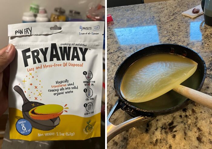 Ransform Messy Cooking Oil Into A Manageable Solid With Fryaway Cooking Oil Solidifier, A Clever And Convenient Solution That Makes Disposing Of Used Oil Safe, Easy, And Mess-Free