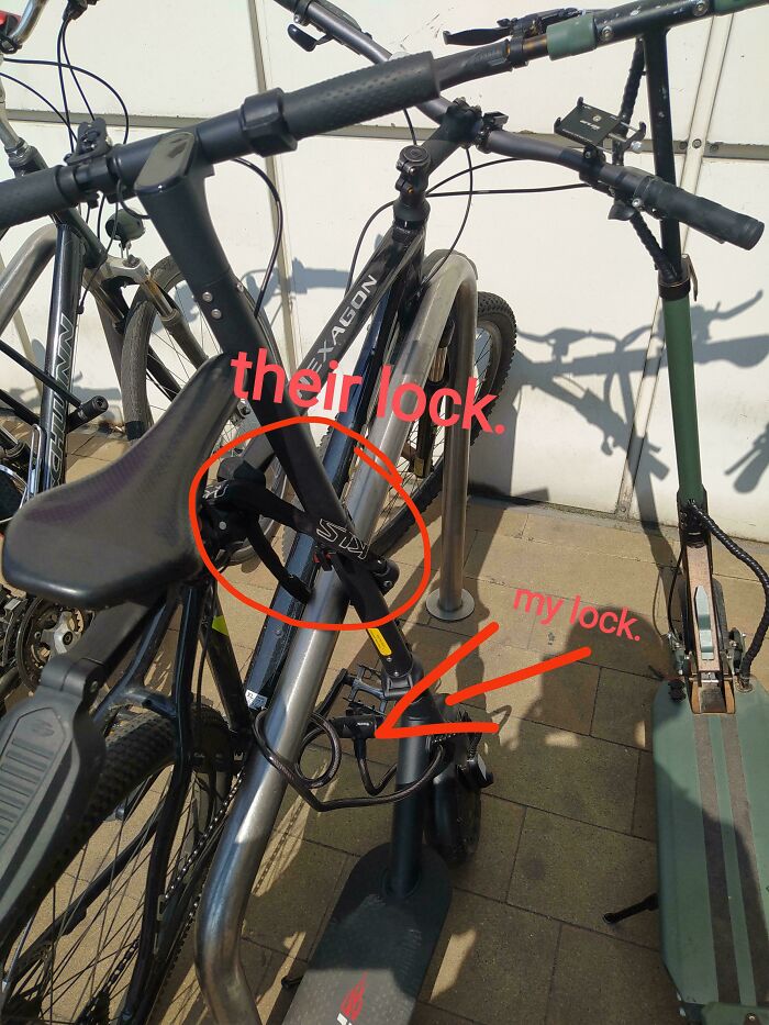 Somebody Locked My Scooter With Their Bike Lock