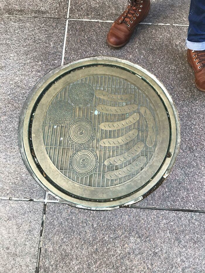 This Manhole Cover That Looks Like A Grill