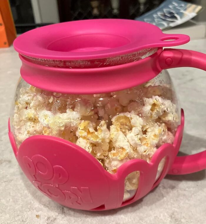 Popcorn Perfection Is Just A Microwave Minute Away With The Popcorn Maker - The Ultimate Kernel-Measuring, Butter-Melting, Snack- Attacking Sidekick