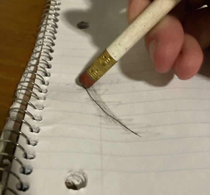 When A Pencil "Eraser" Does This