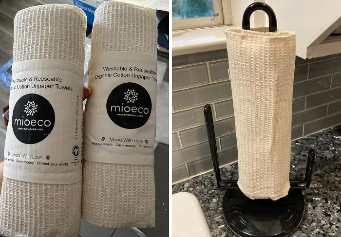 Ditch The Paper Towels And Get A Grip On A More Sustainable Kitchen With A Handy Roll Of Reusable Cotton Dishcloths