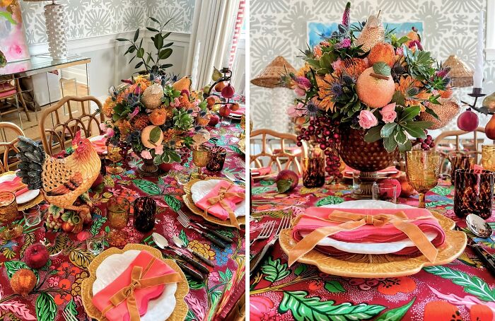 My Thanksgiving Table Is All Set! Thank You To Everyone Who Helped Me Grow My Beaded Fruit Collection Over This Past Year