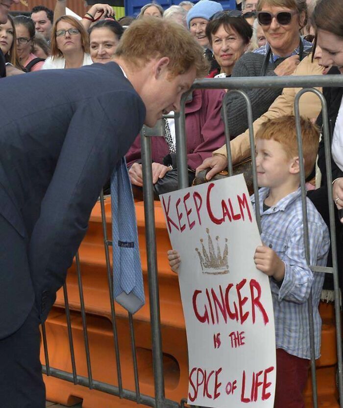 Prince Harry Meets A Fellow Ginger