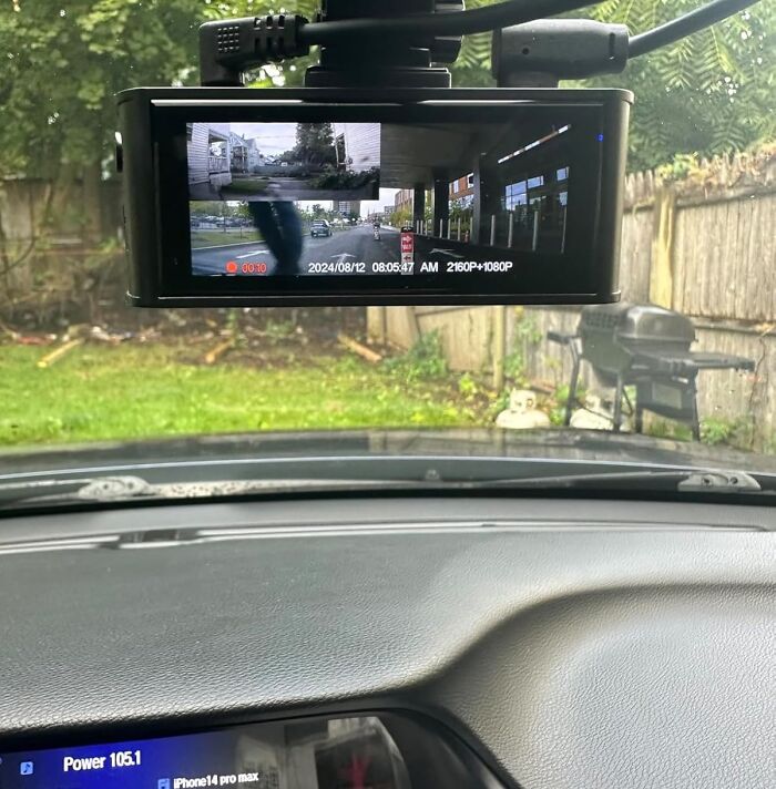 Capture The Road Ahead And Behind With Crystal Clarity Using The Front And Rear Dashcam, Your Ultimate Driving Companion