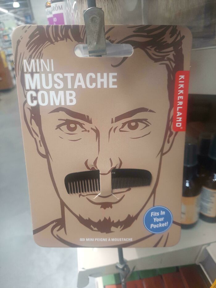 This Pocket Comb Made For Mustaches And Beards