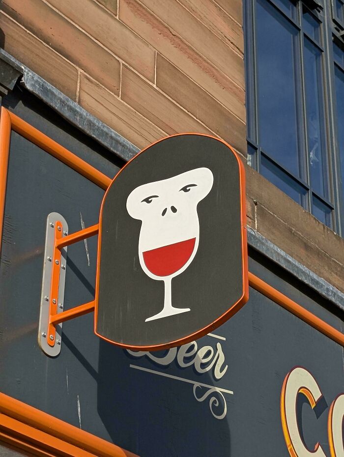 Wine Bar Sign In Leith, Edinburgh