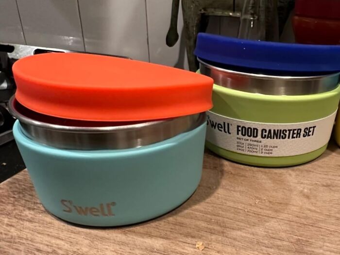 Keep Food Fresh And Stylish With The Sleek And Durable S'well Stainless Steel Food Canister Set Of Three