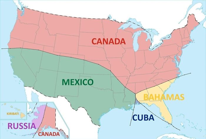 What’s The Nearest Country To Your Position In The Us?