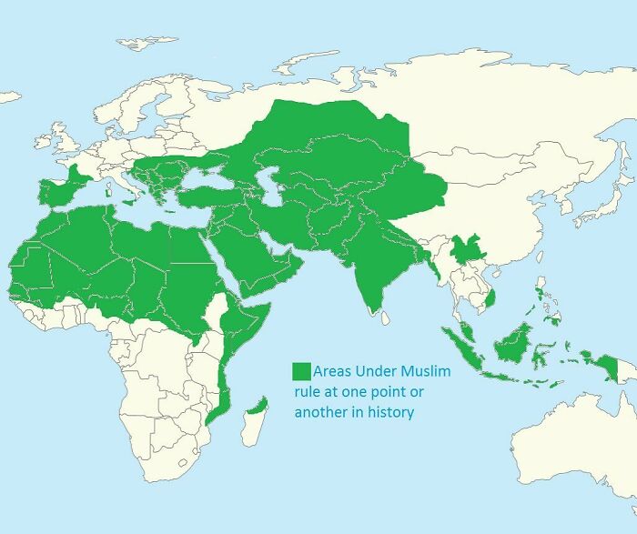 Areas That Have Had Muslim Rulers Any Time In History