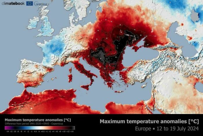 A Powerful And Prolonged Heatwave Is Affecting Eastern Europe And The Balkans