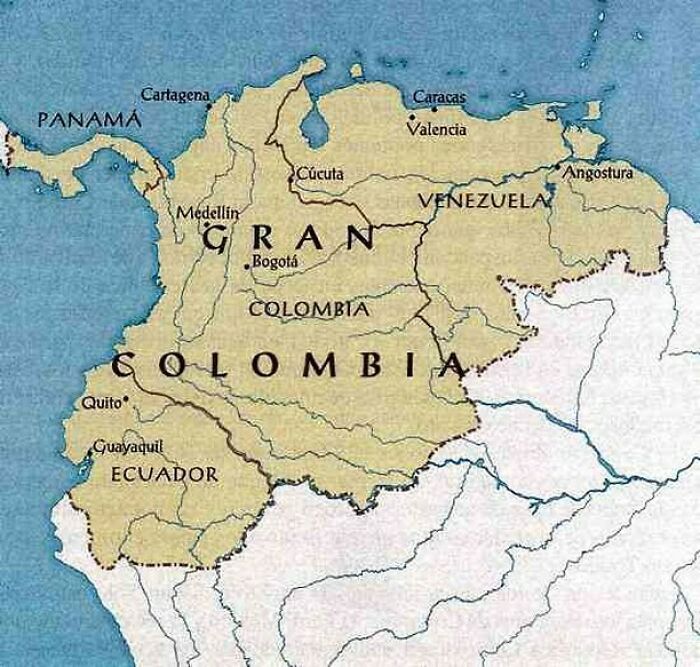 Gran Colombia (1819-1830), A Short-Lived Republic Established By Simu00f3n Bolu00edvar In 1819