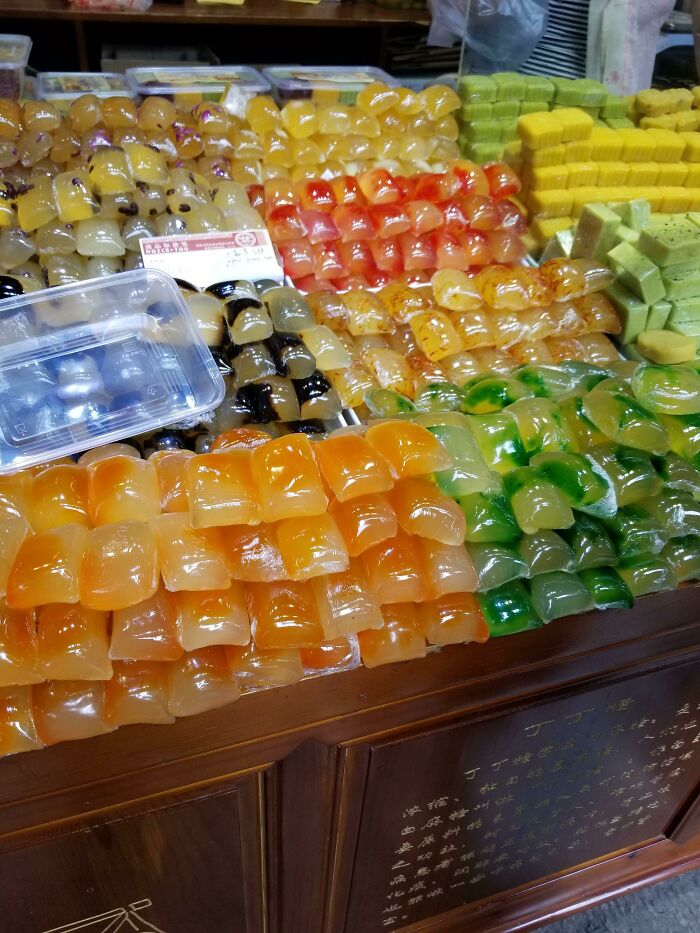 China Has A Famous Street Food Item That Looks Like Different Colored Tide Pods