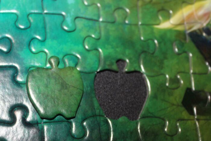 A Jigsaw Puzzle Company Called Appleone Always Has A Single Piece Shaped Like An Apple With Their Puzzles