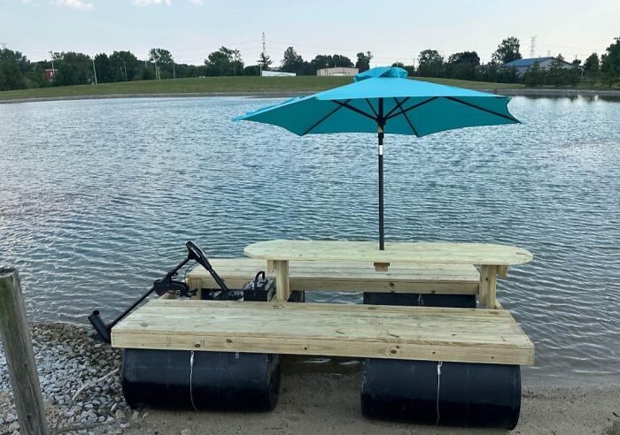 Someone On Marketplace Is Selling A Picnic Table Boat