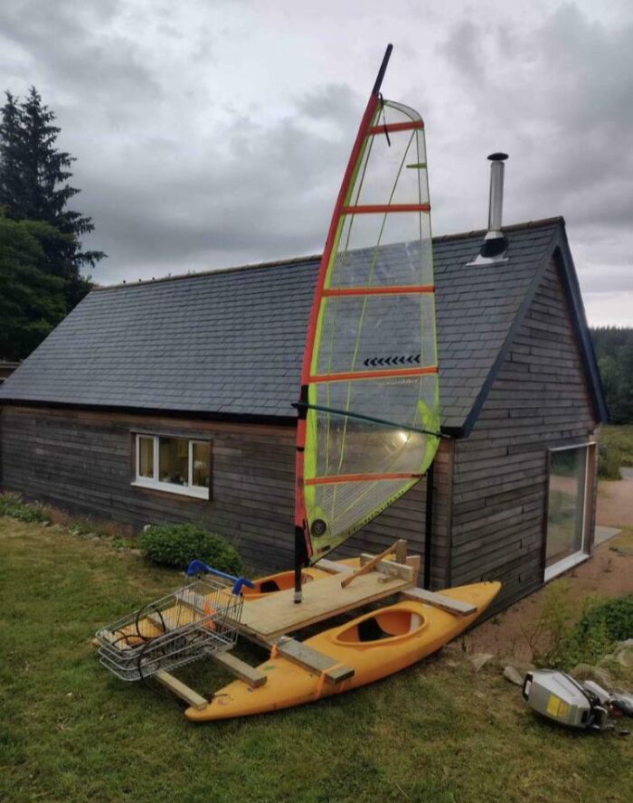 “Hand Built Kayak Catamaran”