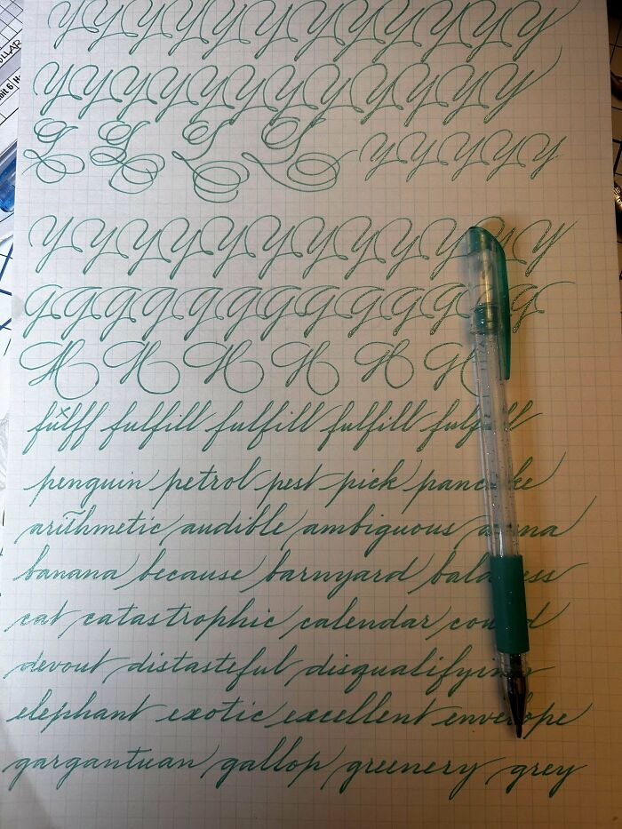 Writing With A Gel Pen