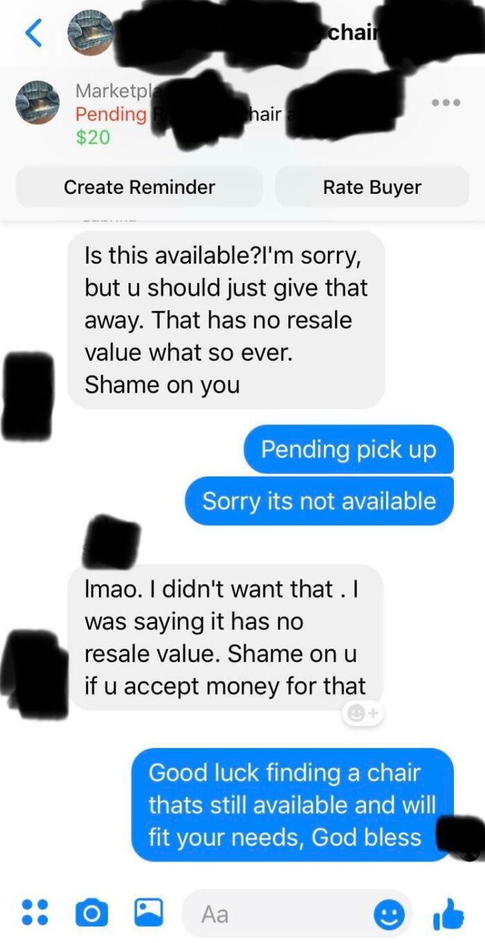 Marketplace Vigilante Price Checks Me. Shame On You