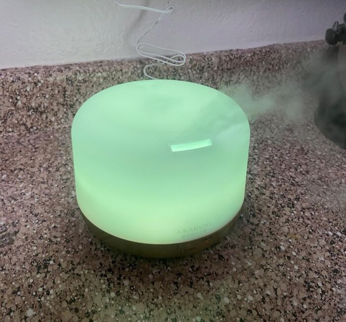 This Diffuser Isn't Just Diffusing, It's Setting The Mood! This Premium Oil Diffuser Is Like A Spa Day For Your Senses, Filling Your Space With Calming Scents And A Mesmerizing Mist 