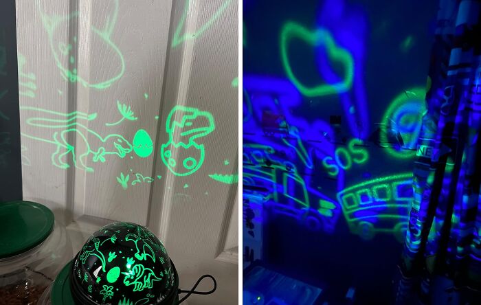 Transform Your Child's Bedroom Into A Prehistoric Paradise! This Dinosaur Projector Nightlight Casts Mesmerizing Dinosaur Shapes And Stars On The Ceiling, Turning Bedtime Into An Exciting Adventure