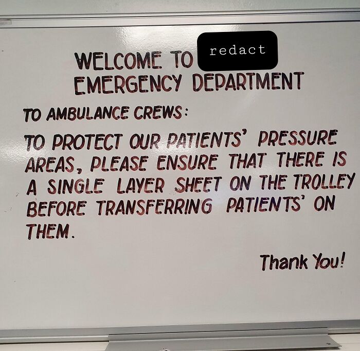 All The Boards At The Hospital I Work At Are Written Like This