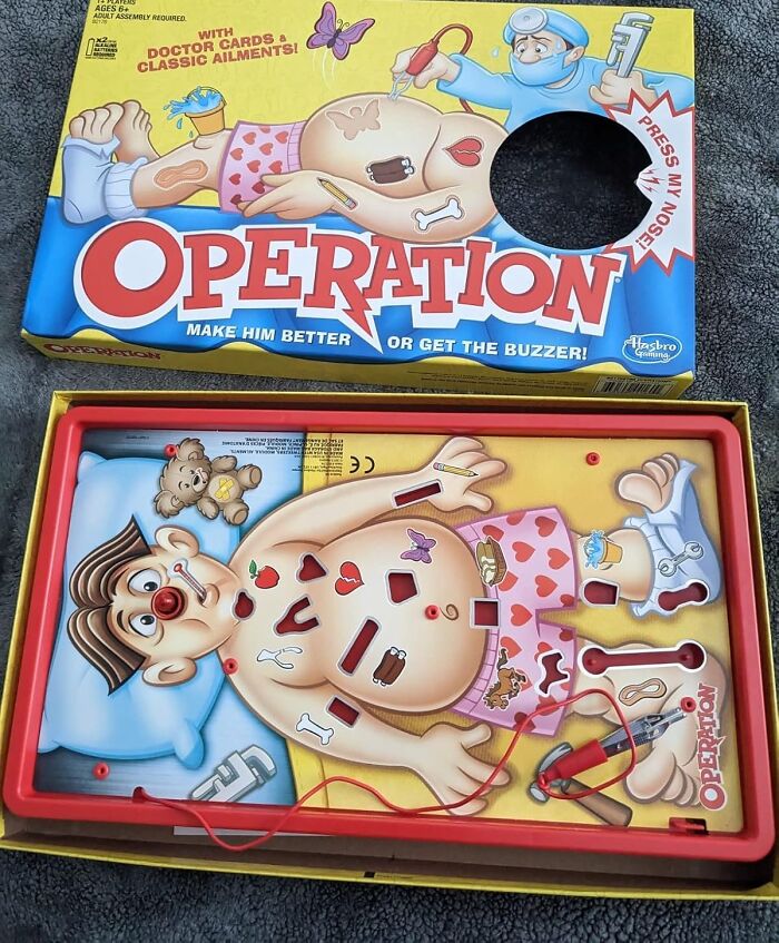 This Classic Operation Game Will Have Your Kids Giggling (And Maybe Even Squirming A Little) As They Try To Remove Cavity Sam's Funny Bones Without Setting Off The Buzzer