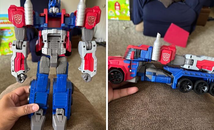 This Optimus Prime Transformer Is More Than Meets The Eye! It's The Classic Toy That's Been Transforming Childhoods For Generations, And It's Ready To Roll Out And Save The Day