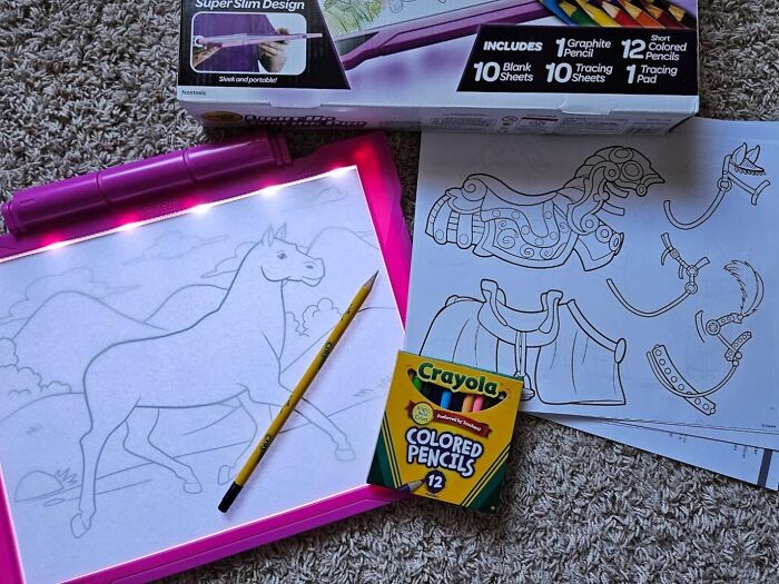 This Crayola Light Up Tracing Pad Will Have Your Little Artist Channeling Their Inner Picasso In No Time! It's The Perfect Way To Inspire Creativity And Create Glowing Masterpieces