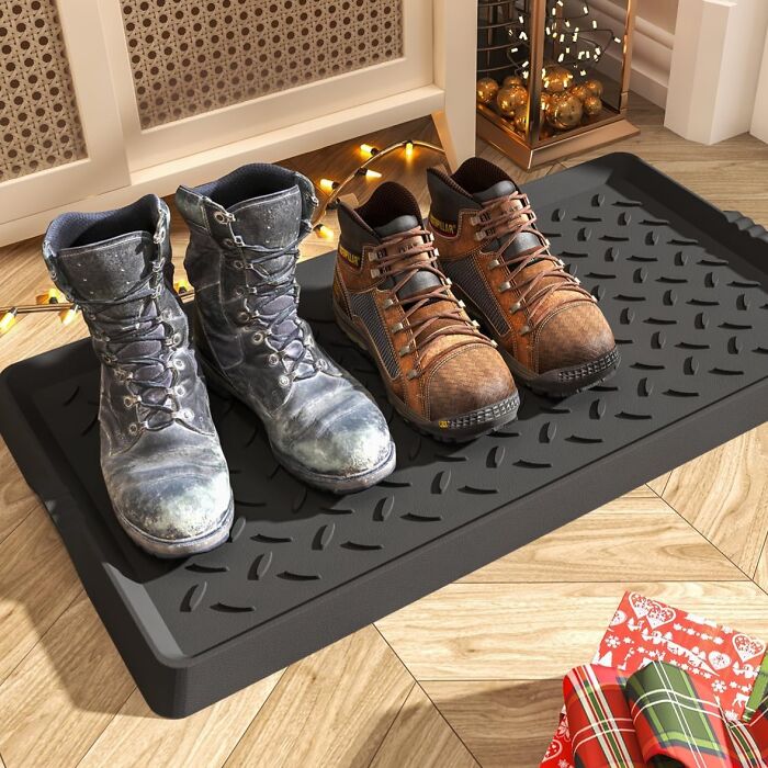 Free Up Your Entryway From Winter's Welcome Mat With The Practical And Practical Boot Tray, Designed To Collect And Contain Messy Winter Shoes