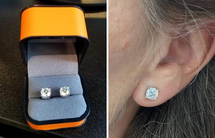 These Moissanite Sterling Silver Studs Will Have You Sparkling Brighter Than A Disco Ball