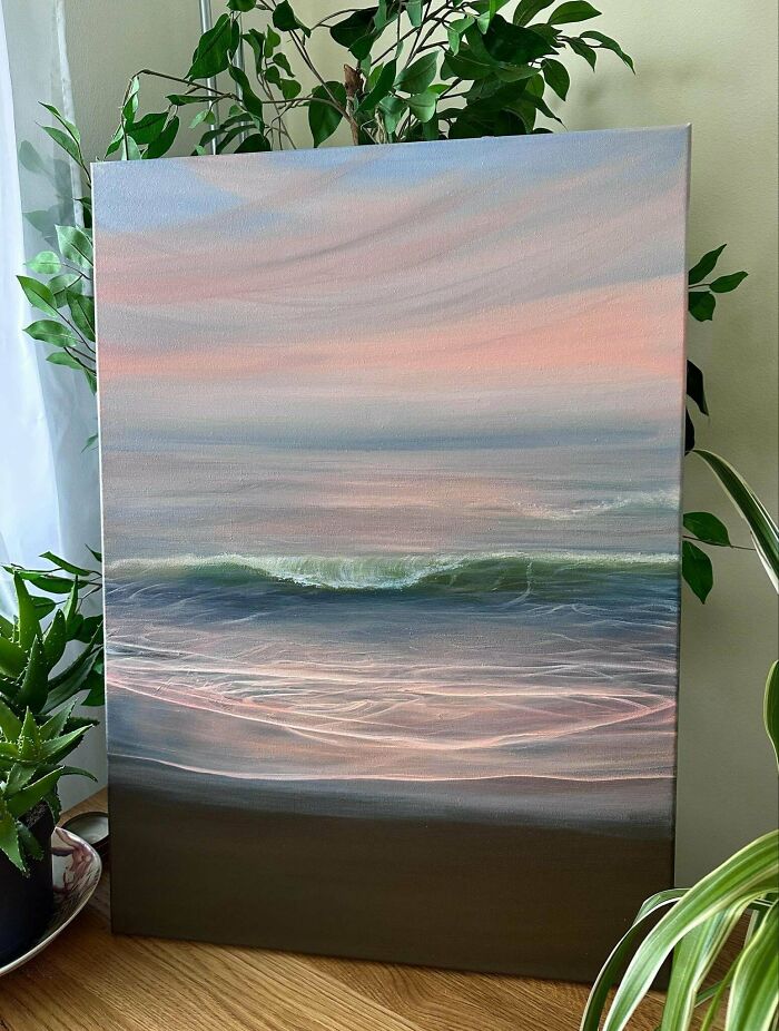 My Recent Sunset Painting (Acrylics)