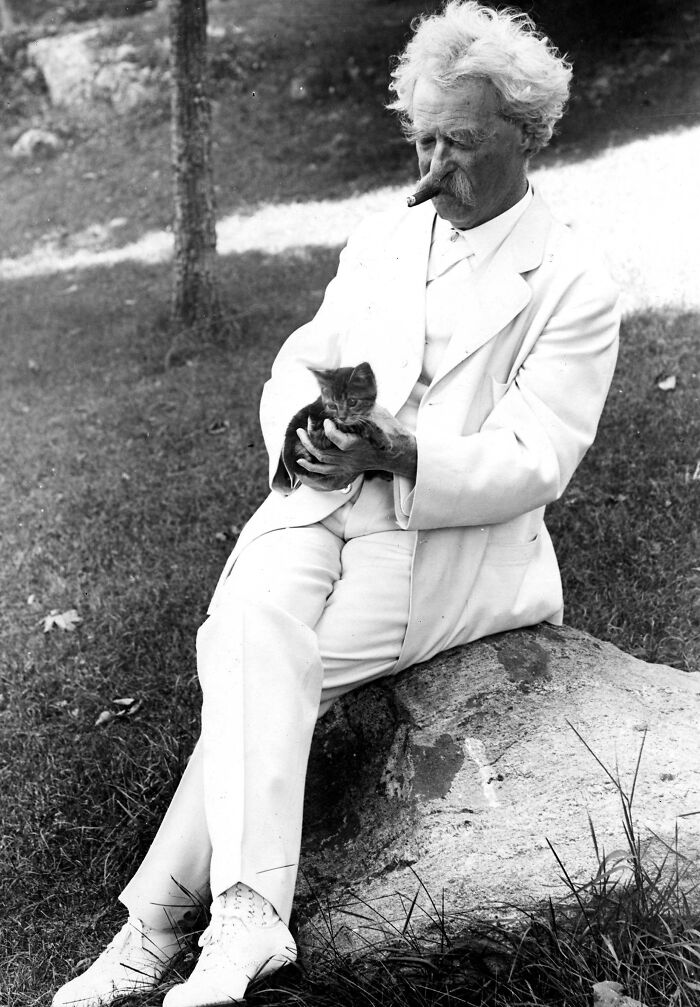 Mark Twain (1900s) "If Man Could Be Crossed With The Cat, It Would Improve Man, But It Would Deteriorate The Cat"