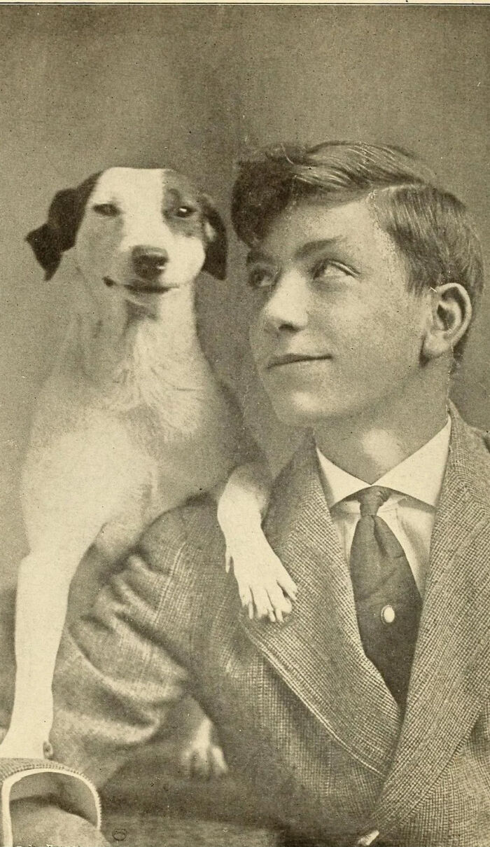 A Man With His Dog , 1920s