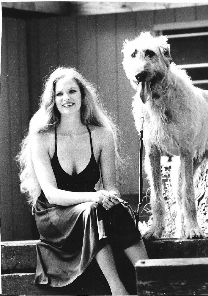 My Grandma And Her Irish Wolfhound From 1974