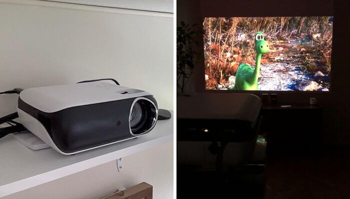 Turn Any Room Into A Home Theater With This Projector And Enjoy Your Favorite Movies And Shows On The Big Screen— No Popcorn Included, But Highly Recommended