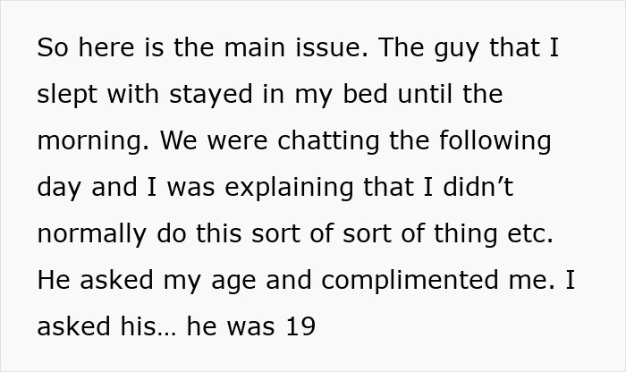 43YO Single Mom Is Disgusted With Herself After Learning She Just Slept With 19YO Guy