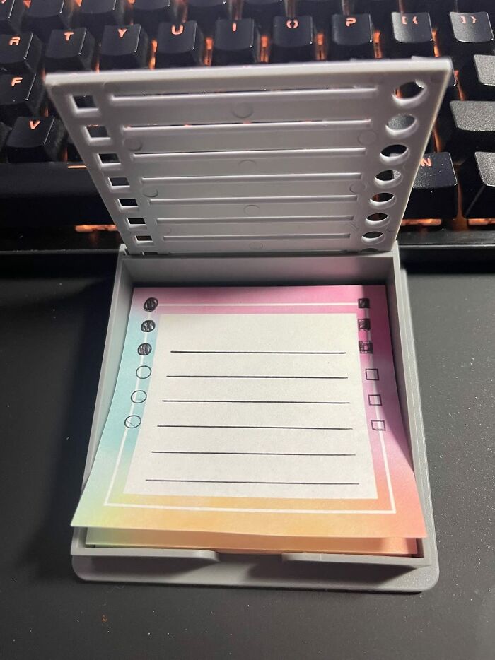 Your Sticky Notes Will Be Pulling Double Duty With This Sticky Note Stencil And Holder