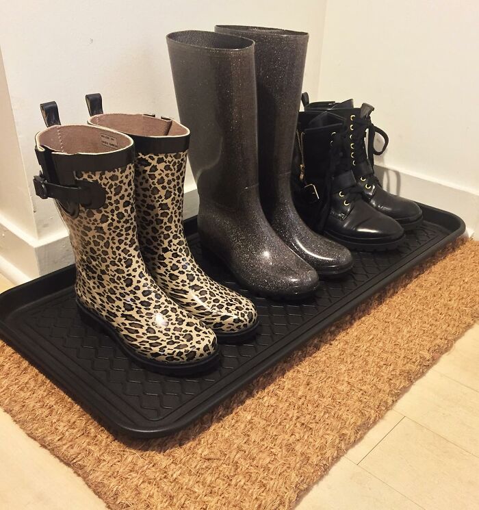 Step Into A Mess-Free Home With The Boot Tray, A Practical Solution That Catches Mud, Snow, And Slush, Saving You The Hassle Of Winter Cleanup