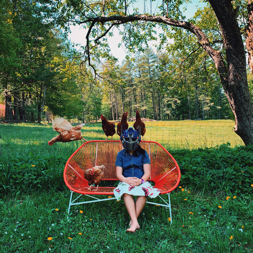 Chicken Farmer From The Series My Summer With Optimus Prime © Shawna Gibbs