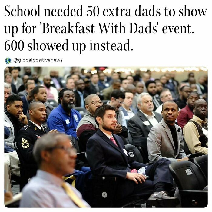 Hundreds of men gathered for a heartwarming "Breakfast With Dads" event, greatly exceeding expectations.